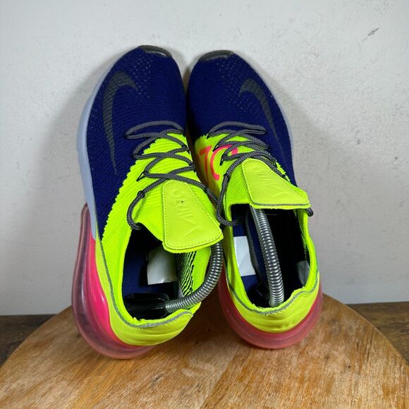 Nike Air Max 270 Flyknit Purple Volt Pink Mens Size 9.5 Shoe AO1023-501‎ main image 8